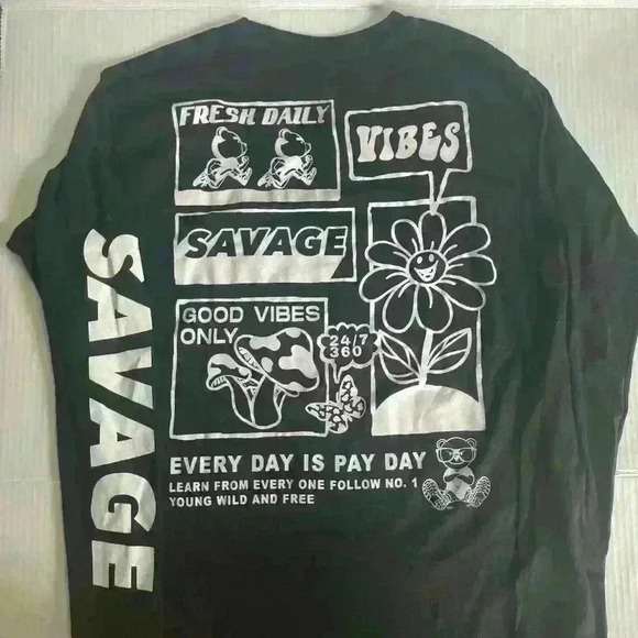 Fresh Laundry Savage Long Sleeve Tee size L - Picture 7 of 7